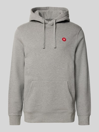Wood Wood Hoodie met kangoeroezak, model 'Ash' Middengrijs - 2