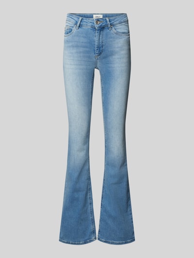 Only Flared Cut Jeans mit Label-Patch Modell 'BLUSH' Jeansblau 2