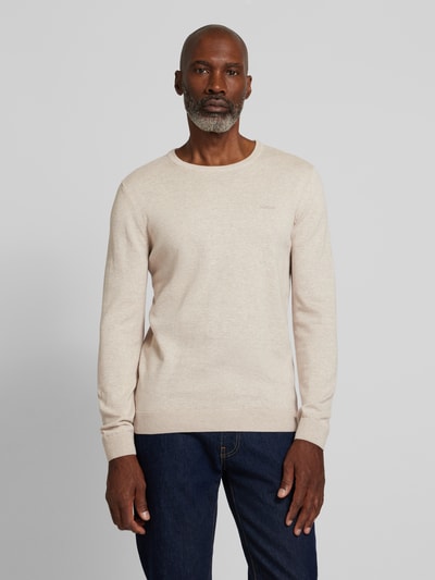 s.Oliver RED LABEL Gebreide pullover met ribboorden Beige - 4