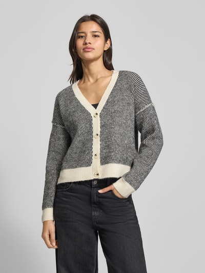 Vero Moda Regular fit gebreid jack met enkele knoopsluiting, model 'FELIZE' Offwhite - 4