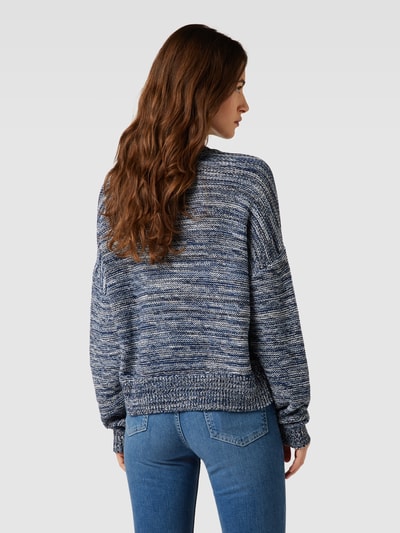 Esprit Gebreide pullover in gemêleerde look Marineblauw - 5