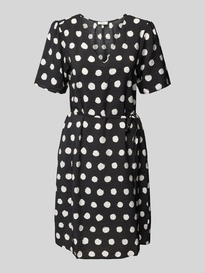 s.Oliver RED LABEL Getailleerde mini-jurk van viscosemix Zwart - 2