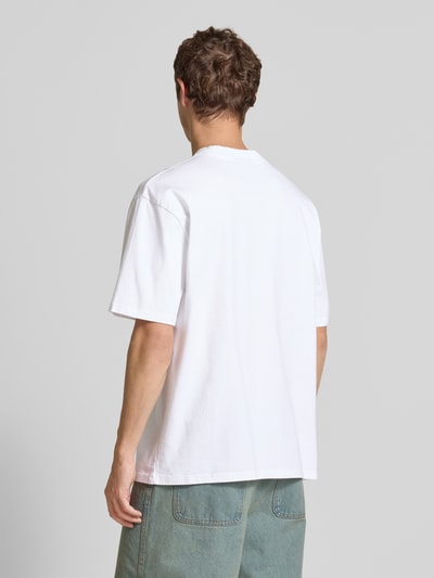 Pegador Oversized T-shirt met labelprint Wit - 5