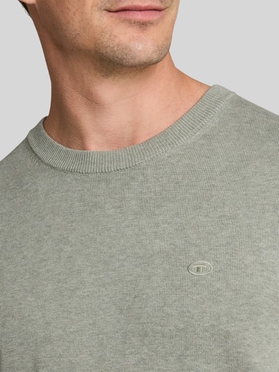 Tom Tailor Regular Fit Pullover aus reiner Baumwolle Mint 3