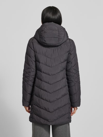 Fuchs Schmitt Płaszcz pikowany z kapturem Czarny 5