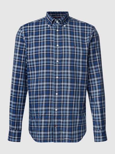 Tommy Hilfiger Regular Fit Business-Hemd mit Button-Down-Kragen Modell 'OXFORD' Marine 2