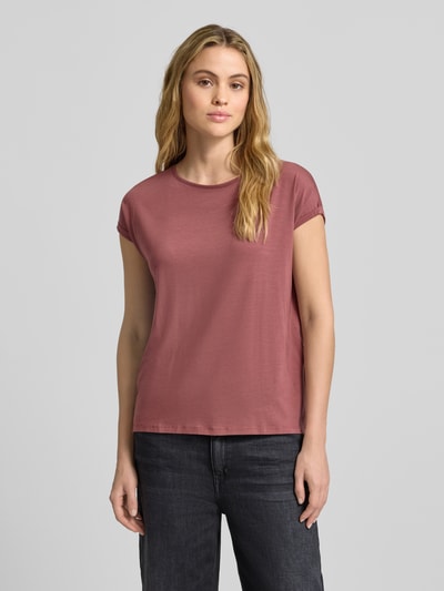Vero Moda T-shirt o kroju regular fit z mieszanki lyocellu model ‘AVA’ Brudnoróżowy 4