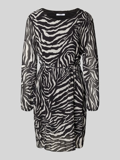 ZABAIONE Knielanges Kleid mit Bindegürtel Black 2