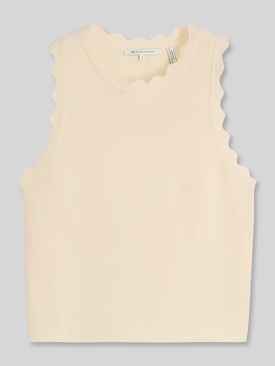 Tom Tailor Denim Slim Fit Top aus Viskose-Mix Ecru 2