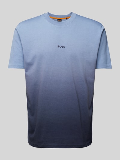 BOSS Orange T-Shirt mit Label-Stitching Bleu 2