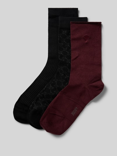 JOOP! Collection Socken mit Label-Detail im 3er-Pack Black 1