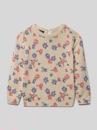 Blue Seven Regular Fit Pullover in Strick-Optik Offwhite 1