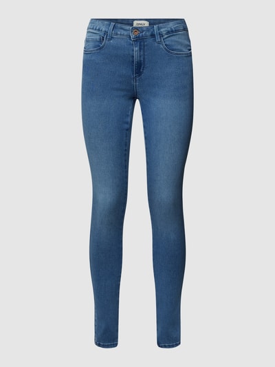 Only Skinny Fit Jeans mit Mid Rise und Stretch-Anteil Jeansblau 2