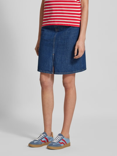 Tommy Hilfiger Knielange jeansrok in 5-pocketmodel Jeansblauw - 4