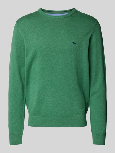 Fynch-Hatton Gebreide pullover met ronde hals Groen - 2