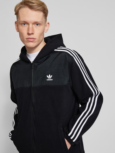 adidas Originals Fleecejacke mit Kapuze Black 3