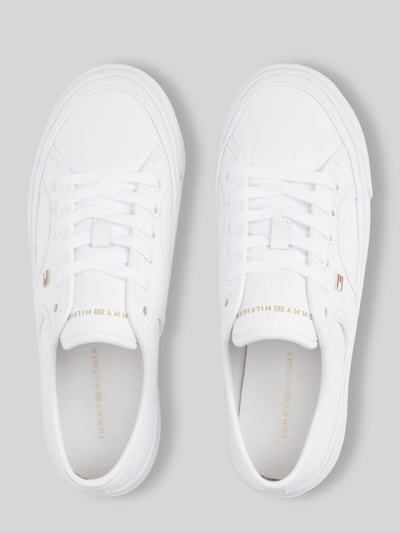Tommy Hilfiger Sneaker aus echtem Leder Weiss 4