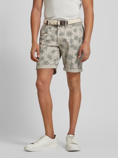 MCNEAL Slim FIt Bermudas mit Gürtel  Ecru 4