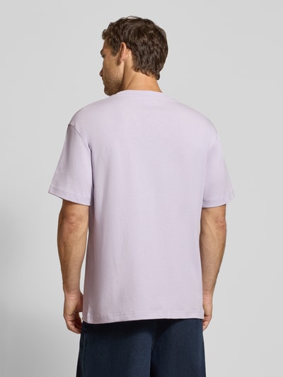 ARMEDANGELS t-shirt o kroju relaxed fit z czystej bawełny model 'MAARKOS' Jasnofioletowy 5