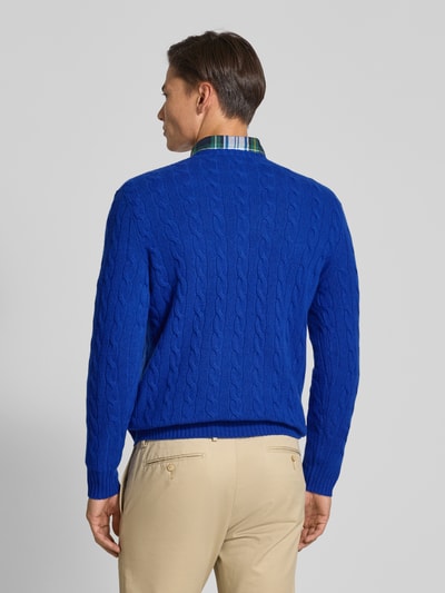 Polo Ralph Lauren Regular fit gebreide pullover van een mix van wol en kasjmier Blauw - 5