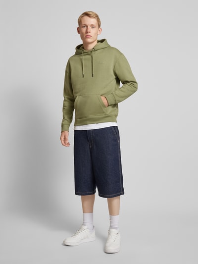 Blend Hoodie met capuchon, model 'Downton' Olijfgroen - 1