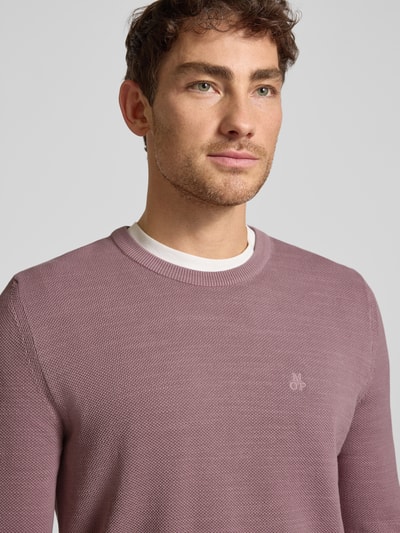 Marc O'Polo Regular Fit Strickpullover aus reiner Baumwolle Altrosa 3