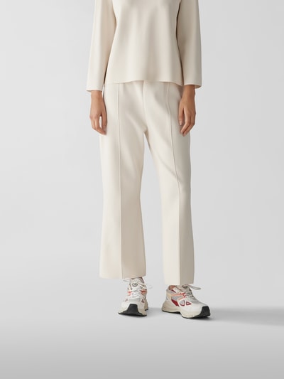 Theory Stretchhose mit Ziernähten Offwhite 4