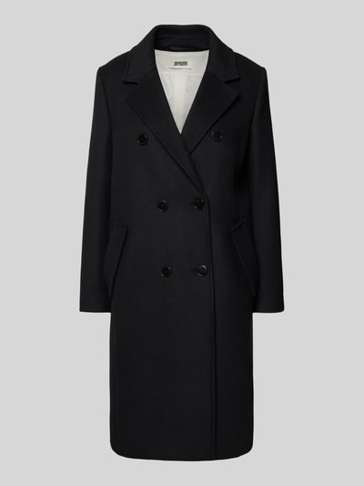 Drykorn Regular Fit Mantel aus Kaschmir-Mix Modell 'Bramcote' Black 2