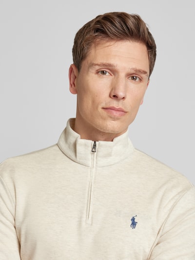 Polo Ralph Lauren Sweatshirt mit Label-Stitching Beige 3