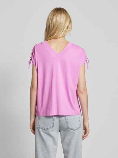 s.Oliver RED LABEL T-shirt met V-hals Rosé - 5