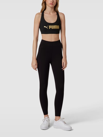 PUMA PERFORMANCE Bustier mit Label-Print Black 1