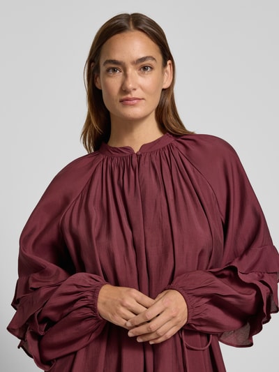 YAS Minikleid aus Viskose-Mix Modell 'TEMURA' Bordeaux 3