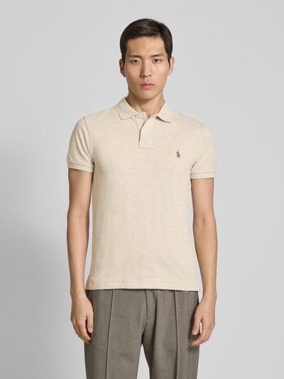 Polo Ralph Lauren Poloshirt mit Label-Stitching Beige 4