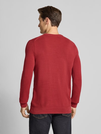 Marc O'Polo Regular Fit Strickpullover aus reiner Baumwolle Rot 5