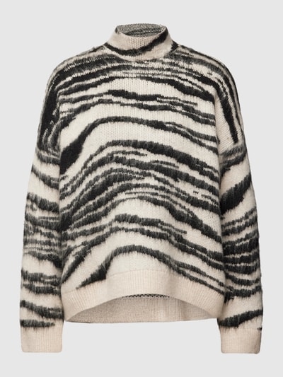 Only Gebreide pullover met all-over motief Offwhite - 2