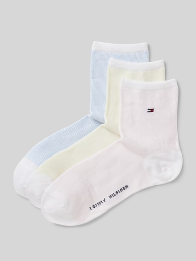 Tommy Hilfiger Socken mit Logo-Print im 3er-Pack Weiss 1