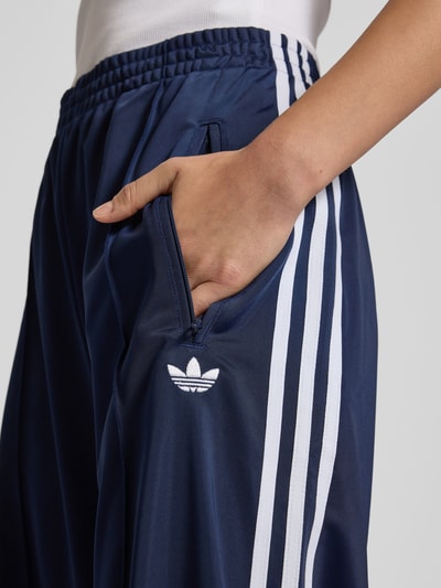adidas Originals Wide leg sweatpants met logostitching, model 'FIREBIRD' Donkerblauw - 3
