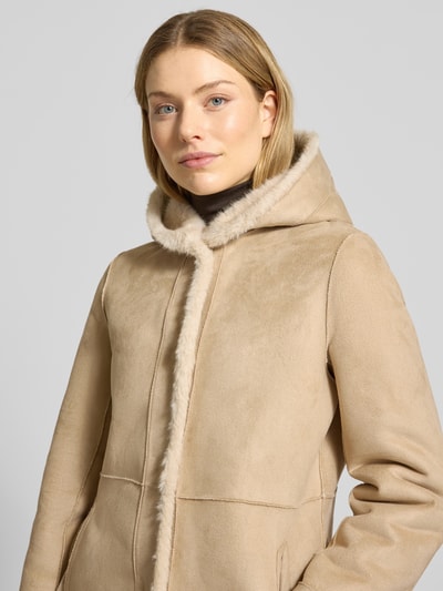 PETITE M. Wendemantel mit Kapuze und Eingrifftaschen Ecru 3