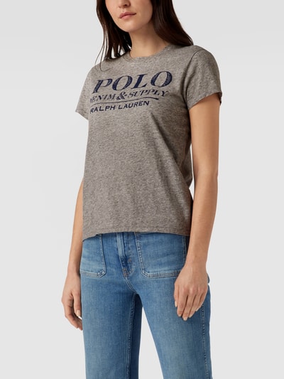 Polo Ralph Lauren T-Shirt mit Label-Print Mittelgrau Melange 4
