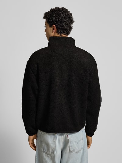 Tommy Jeans Relaxed Fit Fleecejacke in Teddyfleece-Optik Black 5