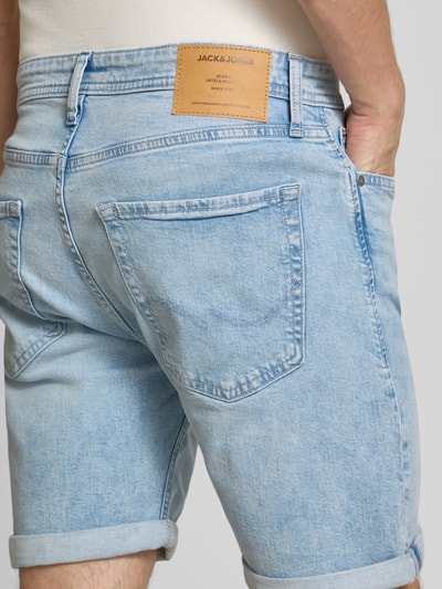Jack & Jones Regular Fit Jeansshorts im 5-Pocket-Design Modell 'RICK' Hellblau 3