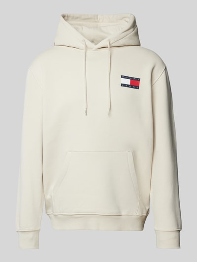 Tommy Jeans Hoodie mit Label-Print Modell 'ESSENTIAL' Beige 2