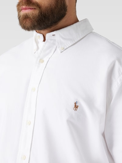 Polo Ralph Lauren Big & Tall PLUS SIZE Freizeithemd mit Button-Down-Kragen Weiss 3