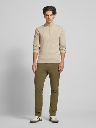 Jack & Jones Slim fit chino met achterzakken, model 'MARCO FURY' Olijfgroen - 1