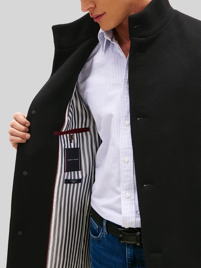 Tommy Hilfiger Regular Fit Mantel aus Woll-Mix Black 5