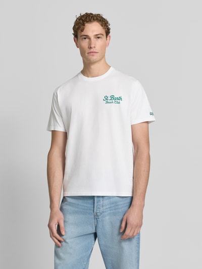 MC2 Saint Barth T-Shirt mit Label-Prints Modell 'PORTLAND' Weiss 4