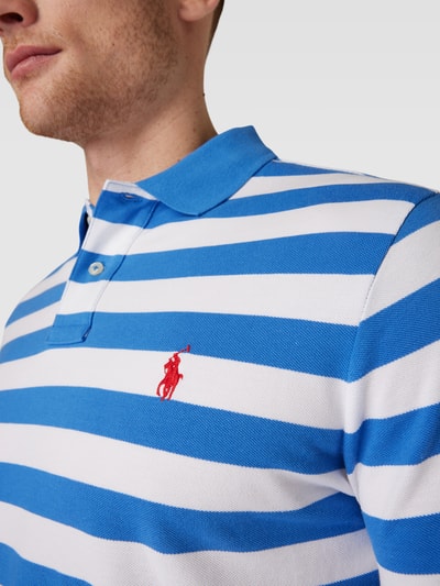 Polo Ralph Lauren Koszulka polo z wyhaftowanym logo Błękitny 3