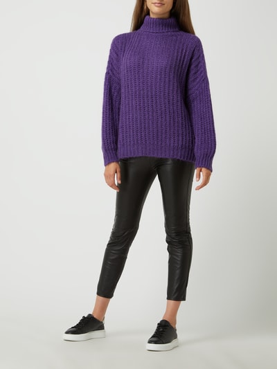 FREEBIRD Rollkragenpullover mit Mohair-Anteil Modell 'Wies' Violett 1