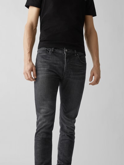 Tigha X Stylebop Jeans im Distressed-Look  Dunkelgrau 3