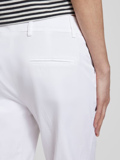 Raffaello Rossi Chinosy o skróconym kroju regular fit model ‘DORA’ Biały 3